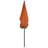 Garden Parasol with Pole 82.7"x55.1" Terracotta