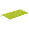 Garden Bench Cushion Bright Green 39.4"x19.7"x 2.8" Fabric