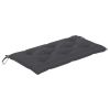 Garden Bench Cushion Anthracite 43.3"x19.6"x2.7" Fabric