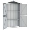 Garden Shed Anthracite 42.3"x18.1"x72" Galvanized Steel