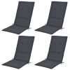 Garden Chair Cushions 4 pcs Anthracite 47.2"x19.7"x1.2"