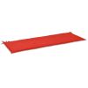 Garden Bench Cushion Red 59.1"x19.7"x1.2"