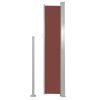 Patio Retractable Side Awning 63"x118" Brown