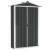 Garden Shed Anthracite 42.3"x18.1"x72" Galvanized Steel