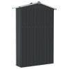 Garden Shed Anthracite 42.3"x18.1"x72" Galvanized Steel