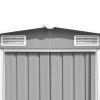 Garden Shed 101.2" x 192.5" x 71.3" Metal Gray