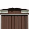 Garden Shed 101.2" x 192.5" x 71.3" Metal Brown