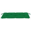 Garden Bench Cushion Green 39.4"x19.7"x2.8" Fabric