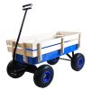 Outdoor&nbsp;Wagon&nbsp;All&nbsp;Terrain&nbsp;Pulling&nbsp;w/Wood&nbsp;Railing&nbsp;Air&nbsp;Tires&nbsp;Children&nbsp;Kid&nbsp;Garden