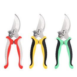 Pruner Garden Scissors Professional Sharp Bypass Pruning Shears Tree Trimmers Secateurs Hand Clippers For Garden Beak Scissors (Color: Green)