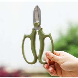 Stainless Steel Floral Shears Garden Scissor (Color: Green)