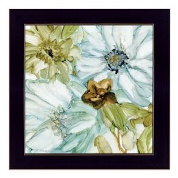 "Sea glass Garden I" By JG Studios; Ready to Hang Framed Print; Black Frame (Color: as Pic)