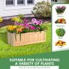 Backyard Wooden Planter Box Folding Raised Garden Plant Container