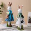 Cute Resin Rabbit Table Ornament Standing Rabbits Bunny Decorations Easter Party Home Garden Wedding Ornament Happy Easter Decor