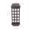 2pcs Extended Solar Light Outdoor Wall Light; Courtyard Garden Villa Ground Light; Waterproof Wall Fence Stair Light Decorative Wall Light