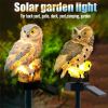 Solar Owl Garden Light Owl Solar Lamp Parrot Lawn Light Solar Lights Outdoor Solar Light Animal Pixie Lawn Lamp Waterproof Decor