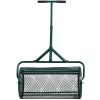 Peat Moss Spreader 24inch; Compost Spreader Metal Mesh; T shaped Handle for planting seeding; Lawn and Garden Care Manure Spreaders Roller